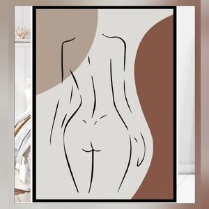 Minimalist Line Art Unframed Canvas Print